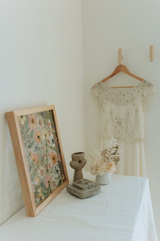 Framed Wedding Bouquet